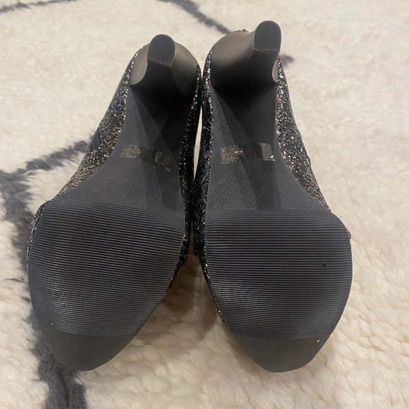 Women's Chunky Glitter Heel - Picture 7 of 8